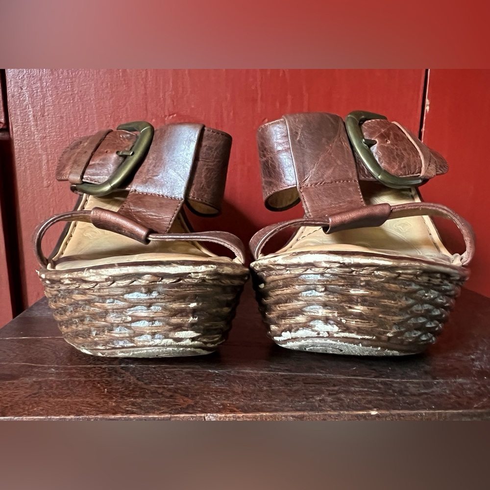 Born Brown Wedge Sandals - Picture 7 of 7